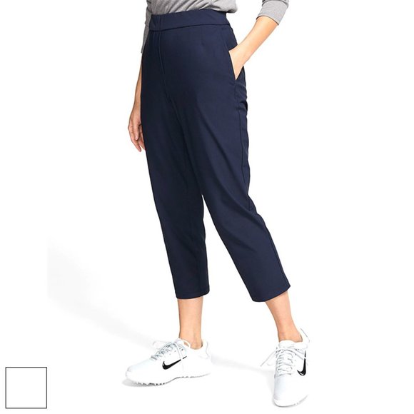 Nike Ladies Flex UV Victory Golf Capri Pants in Navy Obsidian Blue - Picture 1 of 8